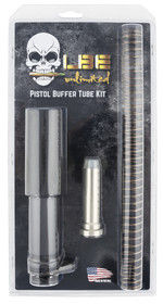 This LBE AR-15 Pistol Buffer Tube Kit includes a castle nut, a lock plate, a recoil buffer, and a carbine length recoil spring.